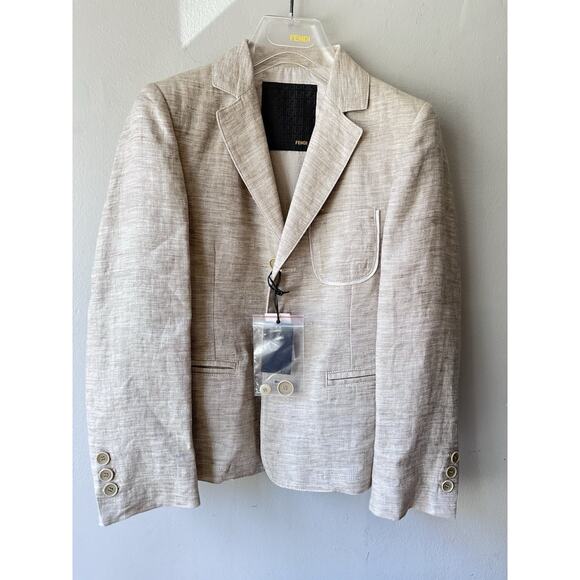 Fendi linen classic kids jacket size 8 NWT - Picture 9 of 15